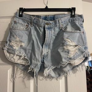 Levi’s reworked jean shorts  size xl 30/31